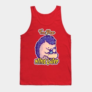 Tea Time Hedgehog Tank Top